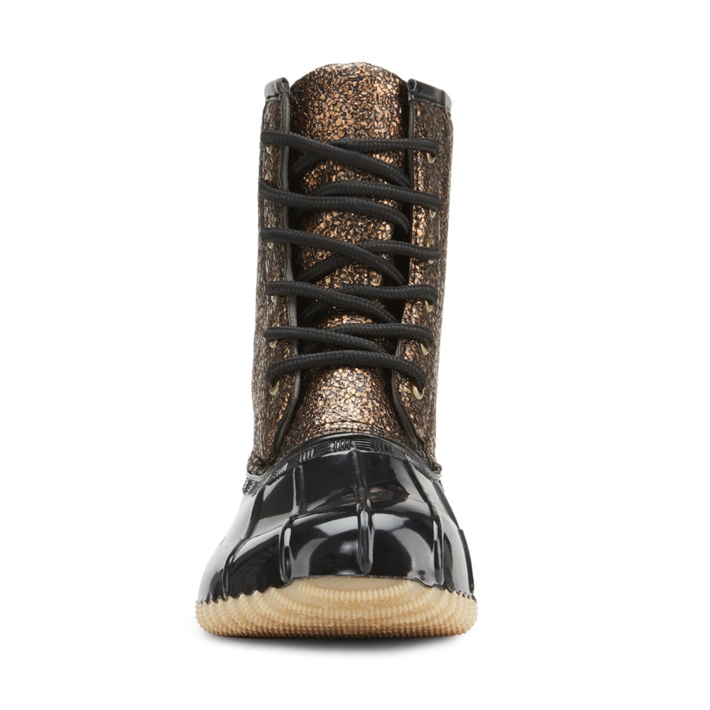 NEW ARRIVALS** LADIES BRONZE/BLACK DUCK BOOTS - Picture 4 of 4